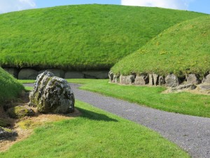 The Central Passage Mound at Knowth -- with Irish green grass