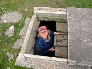 Wideford Stone Cairn -- which you enter through the roof in order to preserve the entry passage