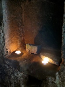 Candles at St Gowan's Chapel